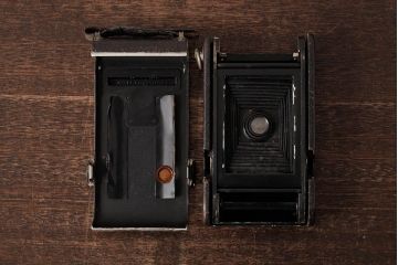 アンティーク雑貨　Kodak(コダック)NO1　JUNIOR　アメリカアンティーク　クラシックカメラ(蛇腹カメラ)(R-038101)