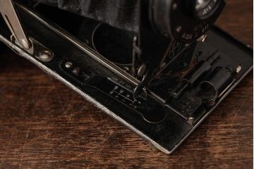 アンティーク雑貨　APM(APEM)　イギリスアンティークのクラシックカメラ(蛇腹カメラ)(R-038103)
