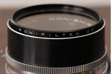 ビンテージ雑貨　KONICA(コニカ)　Auto S　ヴィンテージカメラ　ケース付き(R-038106)