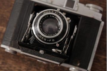 ビンテージ雑貨　Mihama(ミハマ)　Six S(シックスエス)　ヴィンテージカメラ(蛇腹カメラ)(R-038108)