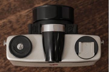 ビンテージ雑貨　FUJI　FUJIPET(フジペット)　革ケース付き　ヴィンテージカメラ　グレー(R-038109)
