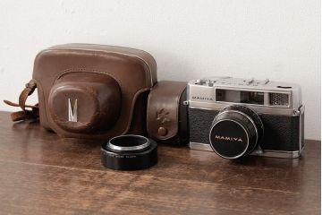 ビンテージ雑貨　MAMIYA(マミヤ)　オートデラックス　セコールFC　48mm　ヴィンテージカメラ　F1.7　ケース付き(R-038111)