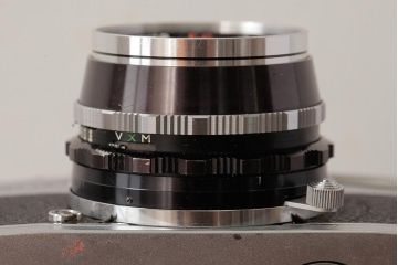 ビンテージ雑貨　MAMIYA(マミヤ)　オートデラックス　セコールFC　48mm　ヴィンテージカメラ　F1.7　ケース付き(R-038111)