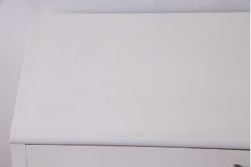 当店リメイク　松本民芸家具　明るい雰囲気が魅力的な当店ペイントのライティングビューロー(ワークデスク、机、在宅ワーク、在宅用)(R-038124)