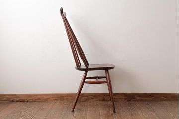 ヴィンテージ家具　イギリスビンテージ　ERCOL(アーコール)　ゴールドスミス　落ち着いた色味のチェア (ダイニングチェア、椅子)(R-038126)