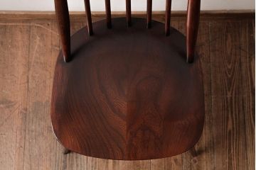 ヴィンテージ家具　イギリスビンテージ　ERCOL(アーコール)　ゴールドスミス　落ち着いた色味のチェア (ダイニングチェア、椅子)(R-038126)