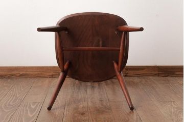 ヴィンテージ家具　イギリスビンテージ　ERCOL(アーコール)　ゴールドスミス　落ち着いた色味のチェア (ダイニングチェア、椅子)(R-038126)
