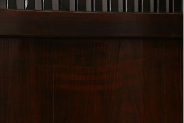 アンティーク建具　幅広サイズで存在感抜群の格子帯戸2枚セット(建具、引き戸)(R-038136)