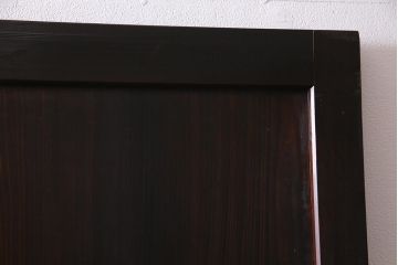 アンティーク建具　幅広サイズで存在感抜群の格子帯戸2枚セット(建具、引き戸)(R-038137)