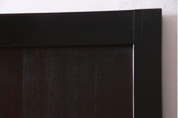 アンティーク建具　和製アンティーク　まっすぐな木目が美しい明治大正期の板戸(引き戸、建具)2枚セット(R-038138)