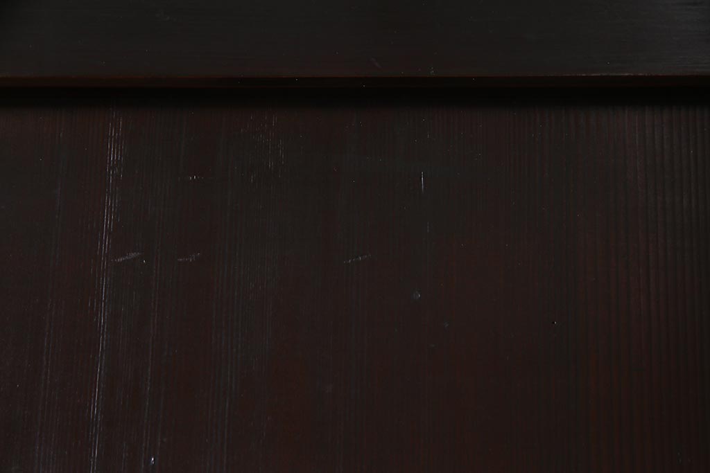 アンティーク建具　和製アンティーク　まっすぐな木目が美しい明治大正期の板戸(引き戸、建具)2枚セット(R-038138)