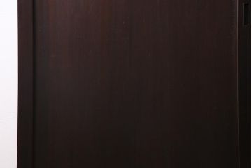 アンティーク建具　和製アンティーク　まっすぐな木目が美しい明治大正期の板戸(引き戸、建具)2枚セット(R-038138)