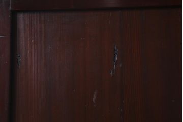 アンティーク建具　和製アンティーク　まっすぐな木目が美しい明治大正期の板戸(引き戸、建具)2枚セット(R-038138)