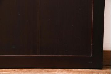 アンティーク建具　和製アンティーク　まっすぐな木目が美しい明治大正期の板戸(引き戸、建具)2枚セット(R-038138)