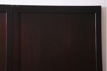 アンティーク建具　和製アンティーク　まっすぐな木目が美しい明治大正期の板戸(引き戸、建具)2枚セット(R-038138)