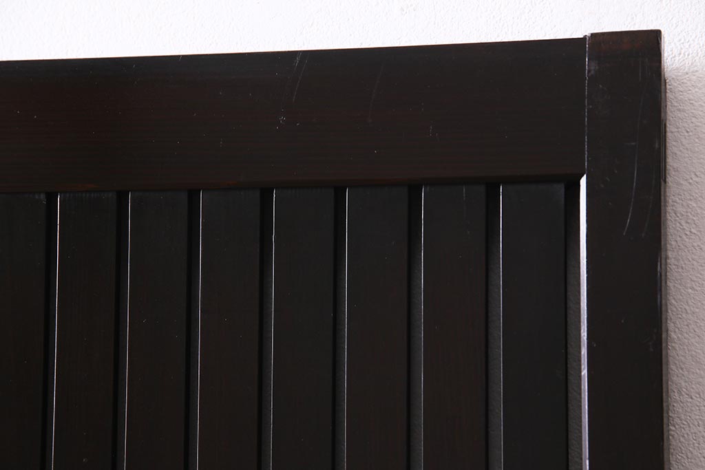 アンティーク建具　和製アンティーク　和の風情あふれる平格子戸2枚セット　(R-038139)