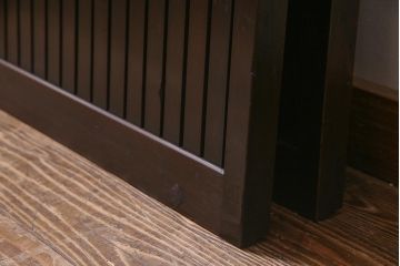 アンティーク建具　和製アンティーク　和の風情あふれる平格子戸2枚セット　(R-038139)