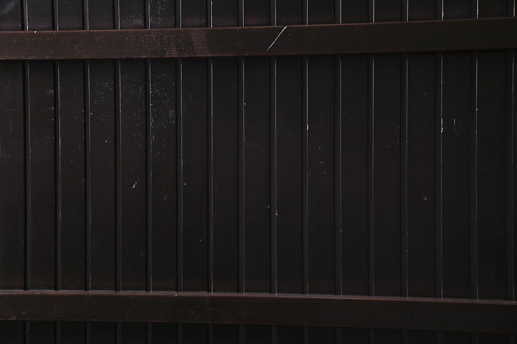 アンティーク建具　和製アンティーク　和の風情あふれる平格子戸2枚セット　(R-038139)