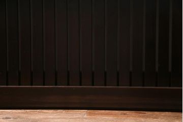 アンティーク建具　和製アンティーク　和の風情あふれる平格子戸2枚セット　(R-038139)