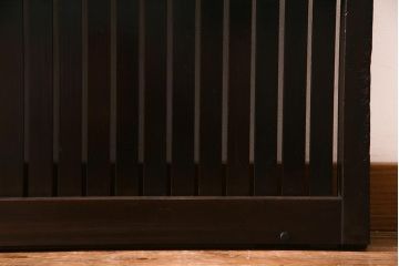 アンティーク建具　和製アンティーク　和の風情あふれる平格子戸2枚セット　(R-038139)