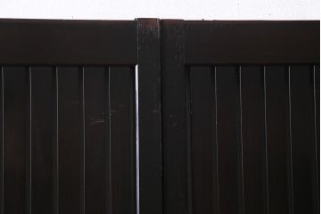 アンティーク建具　和製アンティーク　和の風情あふれる平格子戸2枚セット(引き戸、建具)(R-038139)