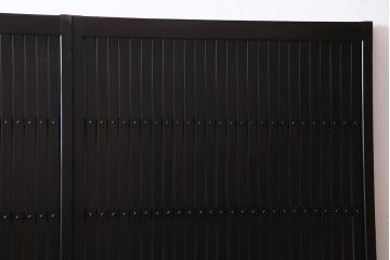アンティーク建具　和製アンティーク　和の風情あふれる平格子戸2枚セット(引き戸、建具)(R-038139)