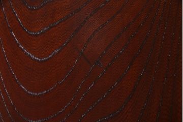 アンティーク建具　明治大正期　総ケヤキ材一枚板・漆塗り　赤みを帯びた木肌が魅力の蔵戸(建具、引き戸、玄関戸)(R-038144)