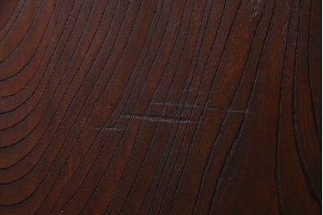 アンティーク建具　明治大正期　総ケヤキ材一枚板・漆塗り　赤みを帯びた木肌が魅力の蔵戸(建具、引き戸、玄関戸)(R-038144)