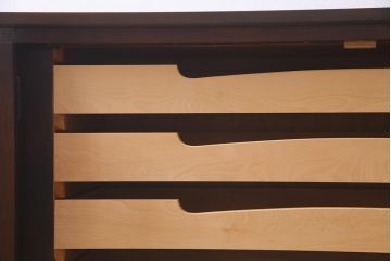 中古　北海道民芸家具　リメイク　テレビ台　洗練された雰囲気の2wayリビングボード(衣装箪笥、収納棚)(R-038146)