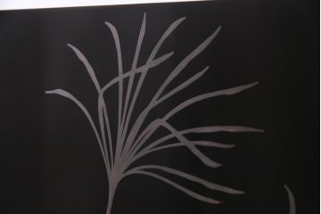 中古　民芸家具　輪島塗沈金　幸一作　和の風情たっぷりのつい立て(衝立)(R-038148)