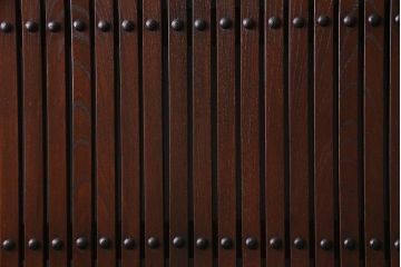 和製アンティーク　明治大正期　総ケヤキ材　重厚かつ上品な佇まいの松本蔵戸(建具、引き戸、玄関戸)(R-038156)