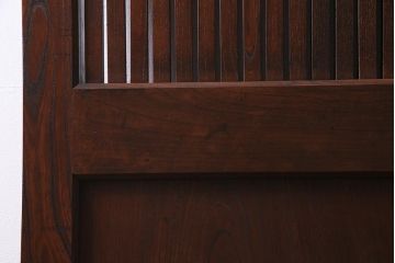 和製アンティーク　明治大正期　総ケヤキ材　重厚かつ上品な佇まいの松本蔵戸(建具、引き戸、玄関戸)(R-038156)