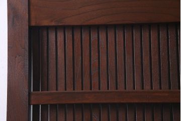 和製アンティーク　明治大正期　総ケヤキ材　重厚かつ上品な佇まいの松本蔵戸(建具、引き戸、玄関戸)(R-038156)