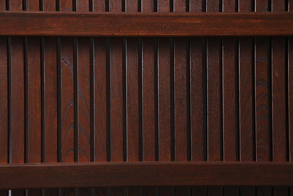 和製アンティーク　明治大正期　総ケヤキ材　重厚かつ上品な佇まいの松本蔵戸(建具、引き戸、玄関戸)(R-038156)