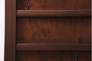 和製アンティーク　明治大正期　総ケヤキ材　重厚かつ上品な佇まいの松本蔵戸(建具、引き戸、玄関戸)(R-038156)