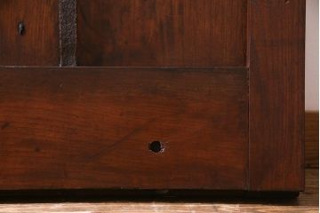 和製アンティーク　明治大正期　総ケヤキ材　重厚かつ上品な佇まいの松本蔵戸(建具、引き戸、玄関戸)(R-038156)