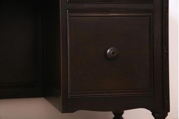 ヴィンテージ家具　イギリスビンテージ　ERCOL(アーコール)　Old Colonial(オールドコロニアル)　両袖デスク(両袖机、在宅ワーク、在宅用ライティングデスク、ワークデスク)(R-038159)