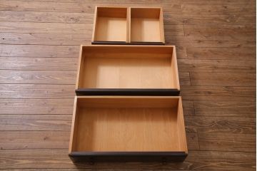 ビンテージ家具　松本民芸家具　#33A型　コンパクトなライティングビューロー(机、在宅ワーク、在宅用デスク)(定価約29万円)(R-038160)