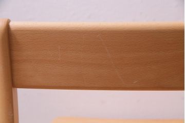 中古　飛騨産業　キツツキ　KF205B　ビーチ材　キッズスタッキングチェア2脚セット(子供椅子)(R-038173)