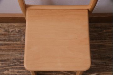 中古　飛騨産業　キツツキ　KF205B　ビーチ材　キッズスタッキングチェア(子供椅子、キッズチェア)(R-038175)