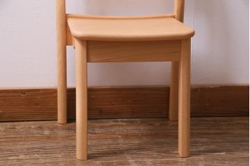 中古　飛騨産業　キツツキ　KF205B　ビーチ材　キッズスタッキングチェア(子供椅子、キッズチェア)(R-038175)