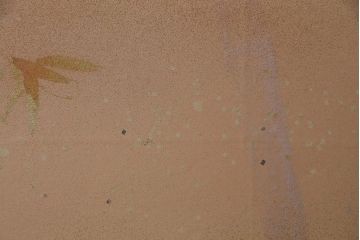 アンティーク家具　黒檀(コクタン)材　漆塗り　透かし彫りが目を引く衝立(パーテーション、仕切り)(R-038177)