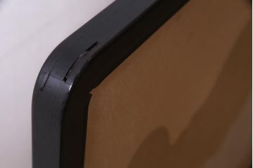 アンティーク家具　黒檀(コクタン)材　漆塗り　透かし彫りが目を引く衝立(パーテーション、仕切り)(R-038177)