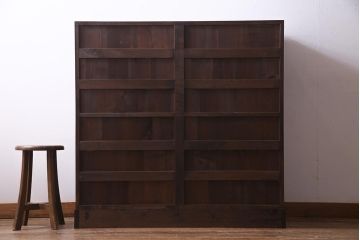 ヴィンテージ家具　三方ケヤキ材　総無垢材　極上品!シンプルながらも高級感溢れる衣装箪笥(引き出し、チェスト、ビンテージ)(R-038178)
