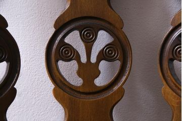 ヴィンテージ家具　イギリスビンテージ　ERCOL(アーコール)　素朴で愛らしいシスルバックチェア(ダイニングチェア、椅子)(R-038179)