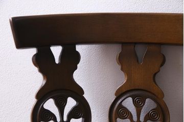 ヴィンテージ家具　イギリスビンテージ　ERCOL(アーコール)　素朴で愛らしいシスルバックチェア(ダイニングチェア、椅子)(R-038179)