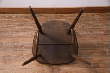 ヴィンテージ家具　イギリスビンテージ　ERCOL(アーコール)　素朴で愛らしいシスルバックチェア(ダイニングチェア、椅子)(R-038179)