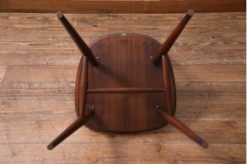 ヴィンテージ家具　イギリスビンテージ　ERCOL(アーコール)　上品な佇まいのシスルバックチェア(ダイニングチェア、椅子)(R-038181)