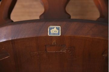 ヴィンテージ家具　イギリスビンテージ　ERCOL(アーコール)　上品な佇まいのシスルバックチェア(ダイニングチェア、椅子)(R-038181)