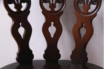 ヴィンテージ家具　イギリスビンテージ　ERCOL(アーコール)　上品な佇まいのシスルバックチェア(ダイニングチェア、椅子)(R-038182)